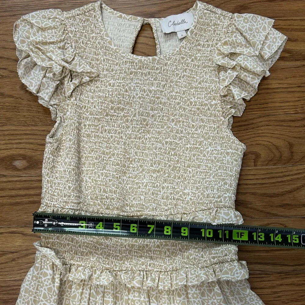 Cleobella Smocked Ruffle Dress – Small Organic Cotton Blend Festival Rodeo - Picture 10 of 13